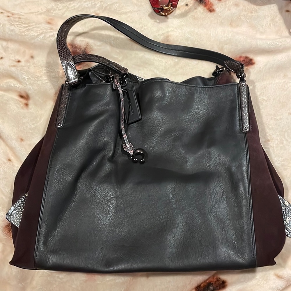 COACH Dalton 31 In Colorblock With Snakeskin Detail *PHOTOS COMING SOON*